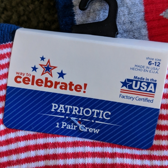 6 PATRIOTIC crew socks - Picture 4 of 4